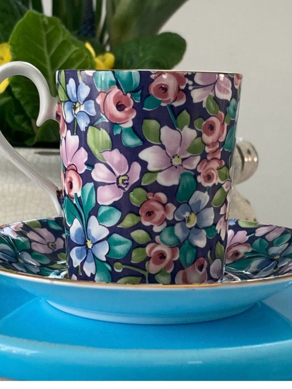 Royal Albert demitasse cup and saucer “Nocturne”